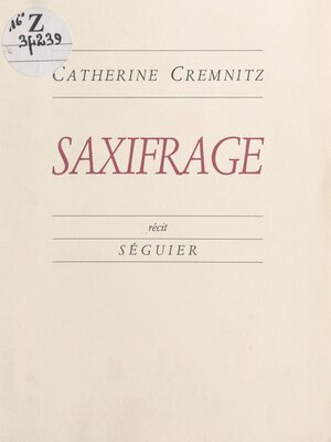 cover image of Saxifrage
